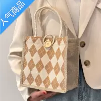 封后夏季女包包2022新款潮韩版日系少女单肩手提包女ins上班族帆布袋