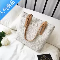 封后单肩包包女2022夏季新款韩版托特女包大容量手提包百搭蕾丝帆布包