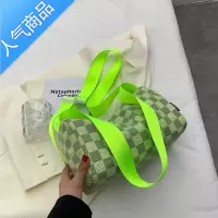 封后2022新款流行斜挎包女休闲百搭宽带帆布包夏季大容量单肩包枕头包