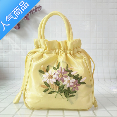 封后手提包手工绣花小包古民族风中老年逛街零钱手机女包手拿包汉服包