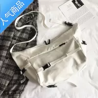 封后日系原宿暗黑系工装纯色单肩斜跨包女 韩国ins港风大容量机能包潮女包