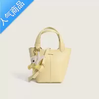 封后小南匠bag小众新款荔枝纹洋气手提包感菜篮子单肩斜挎水桶包女包