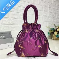 封后手拿包手工绣花小布包中国风刺绣汉服包手机零钱包青年水桶抽带包女包