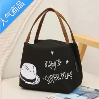 封后中式保温饭盒袋上班族简约可爱手提包帆布学生饭盒包便当包饭袋子女包