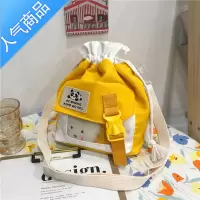 封后帆布包女斜挎包2022新款韩版潮ins日系文艺百搭可爱单肩包小包包