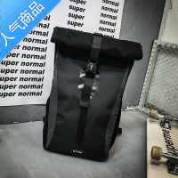 封后潮牌男士骑行背包新款潮流休闲时尚运动户外大容量学生书包双肩包