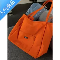 封后纯色帆布包2022新款ins女包大容量简约韩版单肩文艺斜跨包女斜挎包