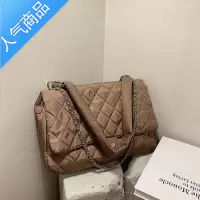 封后菱格链条大包包女2021新款时尚牛津布单肩斜挎机场包大容量托特包女斜挎包