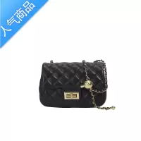 封后今年流行方胖子小金球新款潮单肩斜跨百搭 小香风菱格链条小包女女包