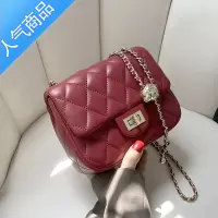 封后金球链条小方包女夏季包包2022新款时尚潮单肩韩版百搭菱格斜挎包