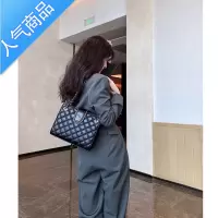 封后2022欧美时尚菱格手提包包百搭女士斜挎包大容量单肩链条女包