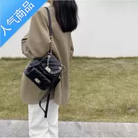 封后包包女2022早春新款潮超火网红同款复古百搭菱格绣线双肩小背包女斜挎包