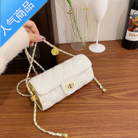 封后感小包包女2022新款潮时尚菱格链条单肩包百搭圆筒斜跨枕头包女斜挎包