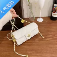 封后感小包包女2022新款潮时尚菱格链条单肩包百搭圆筒斜跨枕头包女斜挎包
