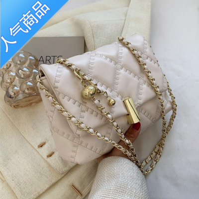 封后感小包包女ins小众2022新款今年流行洋气菱格链条斜挎包女斜挎包