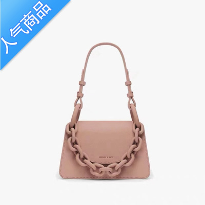 封后2022新款小c k女士斜跨风琴包手拎粗链条单肩翻盖包女婚包口红包女斜挎包
