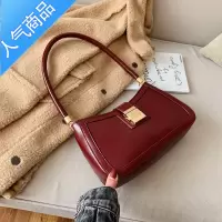 封后感红色新娘结婚包女包2022新款小众单肩小方包时尚手提腋下包女斜挎包
