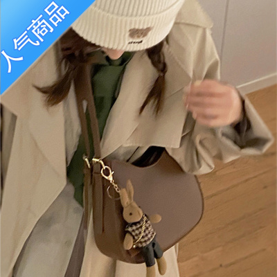 封后包包女2022新款时尚夏季百搭小众质感今年流行复古马鞍斜挎包女斜挎包