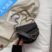 封后夏季复古小包包女2022新款百搭链条斜挎包小众质感单肩马鞍包女斜挎包