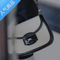 封后小众质感时尚百搭包包女2022新款潮帆布单肩包斜挎马鞍包秋冬女斜挎包