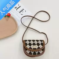 封后小女孩包包2022新款韩版格纹斜挎包女童单肩包潮宝宝迷你链条小包女斜挎包
