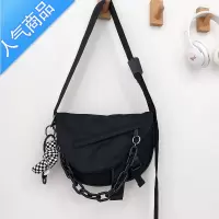 封后韩版ins工装甜酷风小挎包女日系学生单肩包潮克莱因蓝斜挎小包男女斜挎包