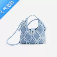 封后米多定制夏季新款牛仔包小众设计斜挎包时尚简约牛仔复古手提包包