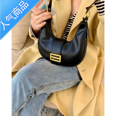 封后SeoulChic 小众设计法棍包2020新款简约方扣质感腋下包单肩斜挎包