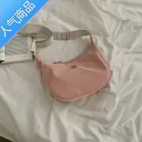 封后百搭ins斜挎包包女2022新款潮时尚韩国马鞍包网红小众尼龙帆布包女斜挎包