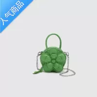 封后UR女包2022新款夏季小圆包新品彩色立体花朵挂饰包气质迷你链条包女斜挎包