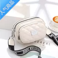 封后菱格小包包女2022新款春夏流行女士三层单肩包韩版时尚宽带斜挎包女斜挎包