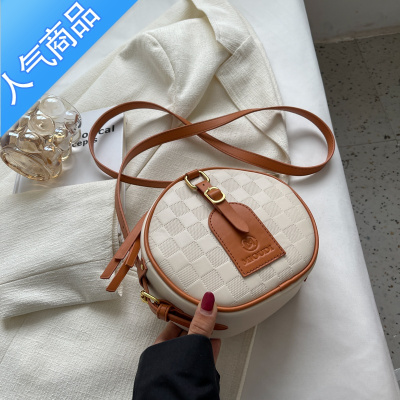 封后时尚夏季小包包女2022新款洋气百搭感单肩包质感斜挎包小圆包女斜挎包