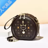 封后女士小包包2022欧美新款女夏款印花手提小圆包大容量单肩斜挎包女斜挎包