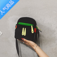 封后帆布小包包女包新款2022纯色简约小圆包休闲百搭个性单肩斜挎包潮