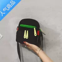 封后帆布小包包女包新款2022纯色简约小圆包休闲百搭个性单肩斜挎包潮