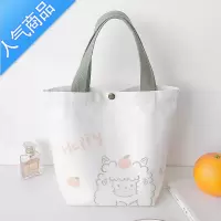 封后2021新款日系ins小清新购物收纳袋饭盒便当包女生帆布包女斜挎包