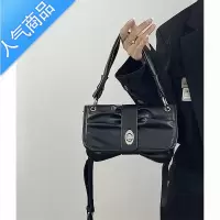 封后云朵包包女2022新款感褶皱软皮法棍包复古时尚百搭斜挎单肩包