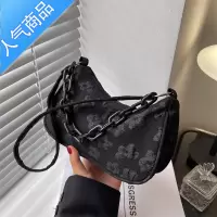 封后小众设计法棍腋下包时尚帆布包女2022新款潮夏季洋气百搭单肩包女