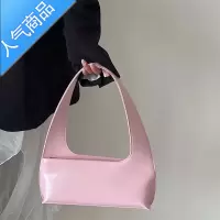 封后包包女腋下包2022新款小众复古亮面法棍包简约百搭糖果色单肩包潮