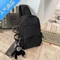 封后男士胸包斜挎包潮牌背包单肩男女日系小众休闲百搭运动男生帆布包斜挎包男