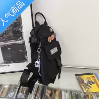 封后胸包男士潮牌日系简约轻便单肩小背包女生休闲运动街头情侣斜挎包斜挎包男