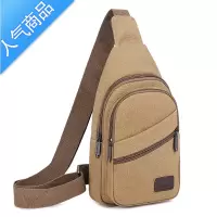 封后腰包帆布男士胸包男包包韩版休闲小背包单肩包多运动斜挎包潮单肩包男
