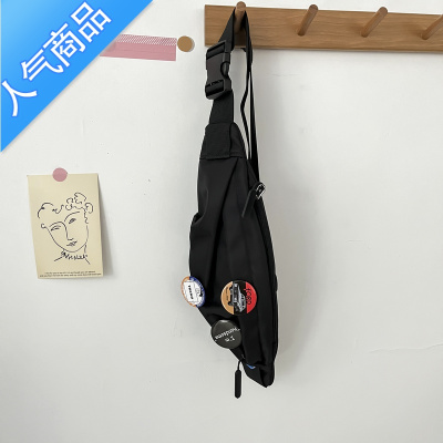 封后胸包男ins潮小包运动挎包潮牌单肩包男士斜挎包简约百搭腰包背包