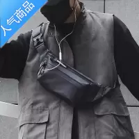 封后胸包男士复古简约百搭单肩斜挎包2021新款斜跨小背包轻便运动腰包斜挎包男