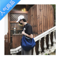 封后2022新款斜跨包帆布包男女健身包ins牛仔旅行包大容量运动单肩包旅行包男女