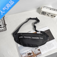 封后腰包男韩版嘻哈单肩斜挎包街头潮流背包日系暗黑运动胸包女小包潮斜挎包男