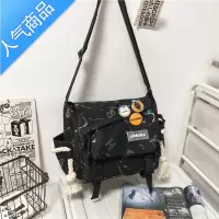 封后斜挎包男士ins潮牌大容量工装风单肩包日系休闲百搭学生邮差包女单肩包男