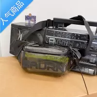 封后斜挎包男ins潮单肩包小包防水运动腰包挎包男士胸包潮牌透明背包单肩包男