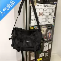 封后刘耀文同款日系潮牌小众大容量斜挎差包机能包男女尼龙工装包斜挎包男