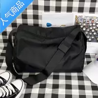 封后男士单肩斜挎包ins潮牌时尚潮流大容量邮差背包学生个性日系包包斜挎包男